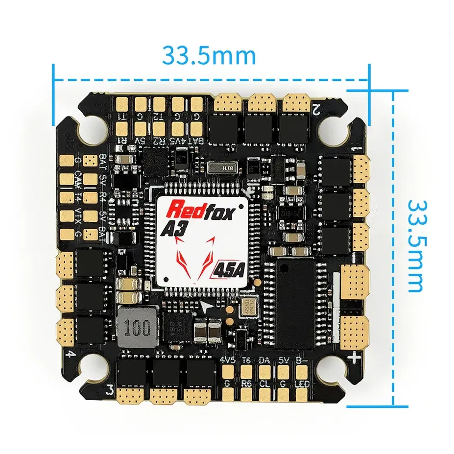 Sub250 Redfox A3 F722 45A AIO Flight Controller for DollyFly25
