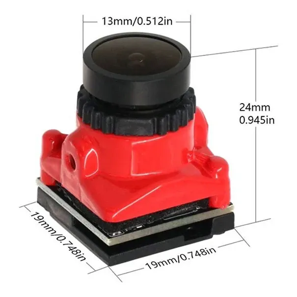 1800TVL Mini FPV Camera, 2.1mm Lens, NTSC/PAL Switchable