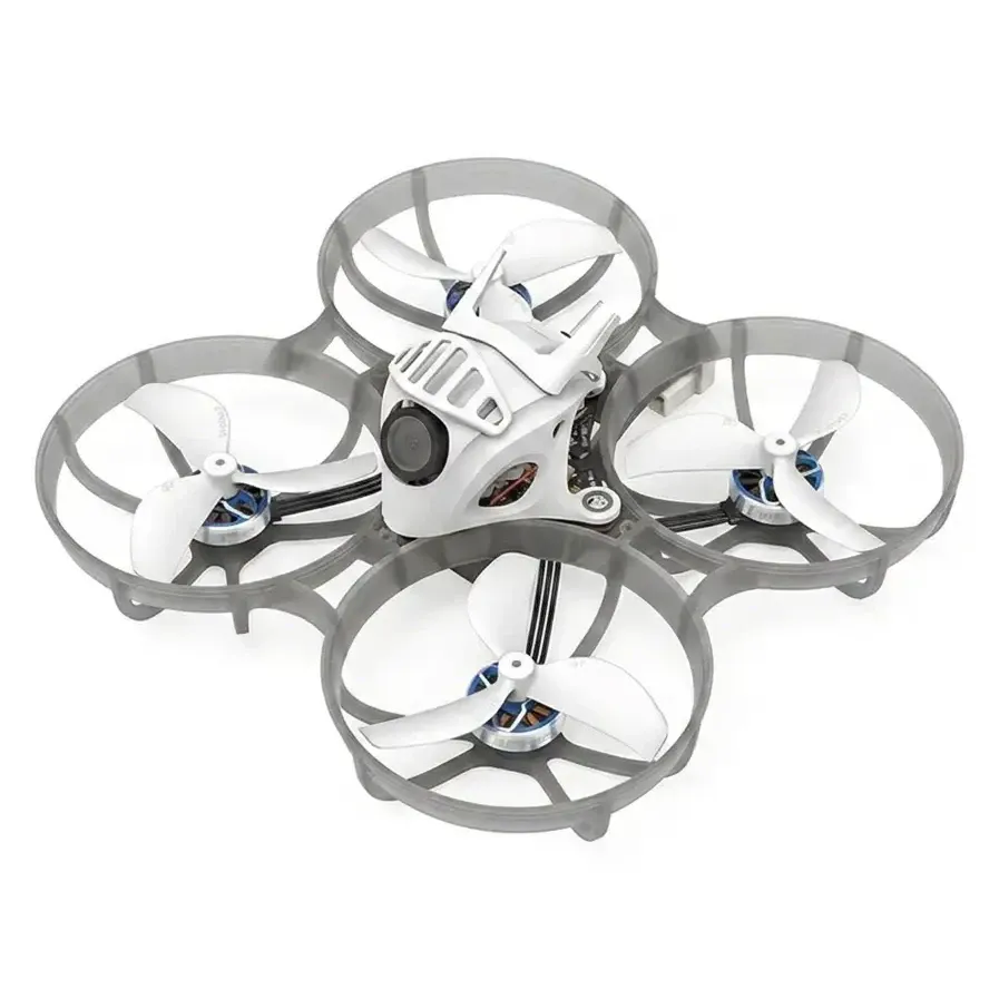 BetaFPV Meteor75 Pro Analog Whoop Quadcopter (ELRS 2.4GHz) — Frame Color: Transparent Grey, Canopy Color: White