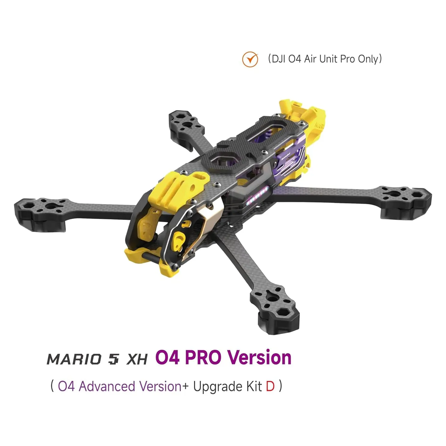 SpeedyBee Mario 5 Frame Upgrade Kit D (DJI O4 Plates)