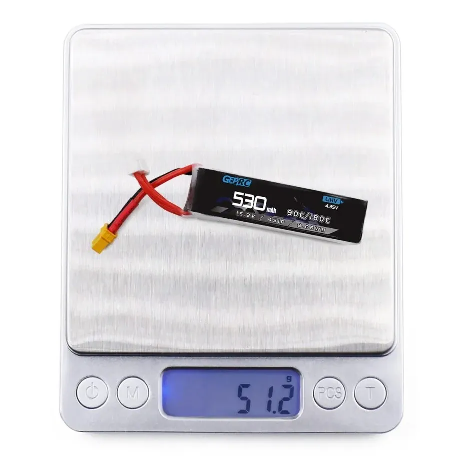GEPRC 4S 530mAh 90/180C HV 3.8V/4.35V LiPo Battery