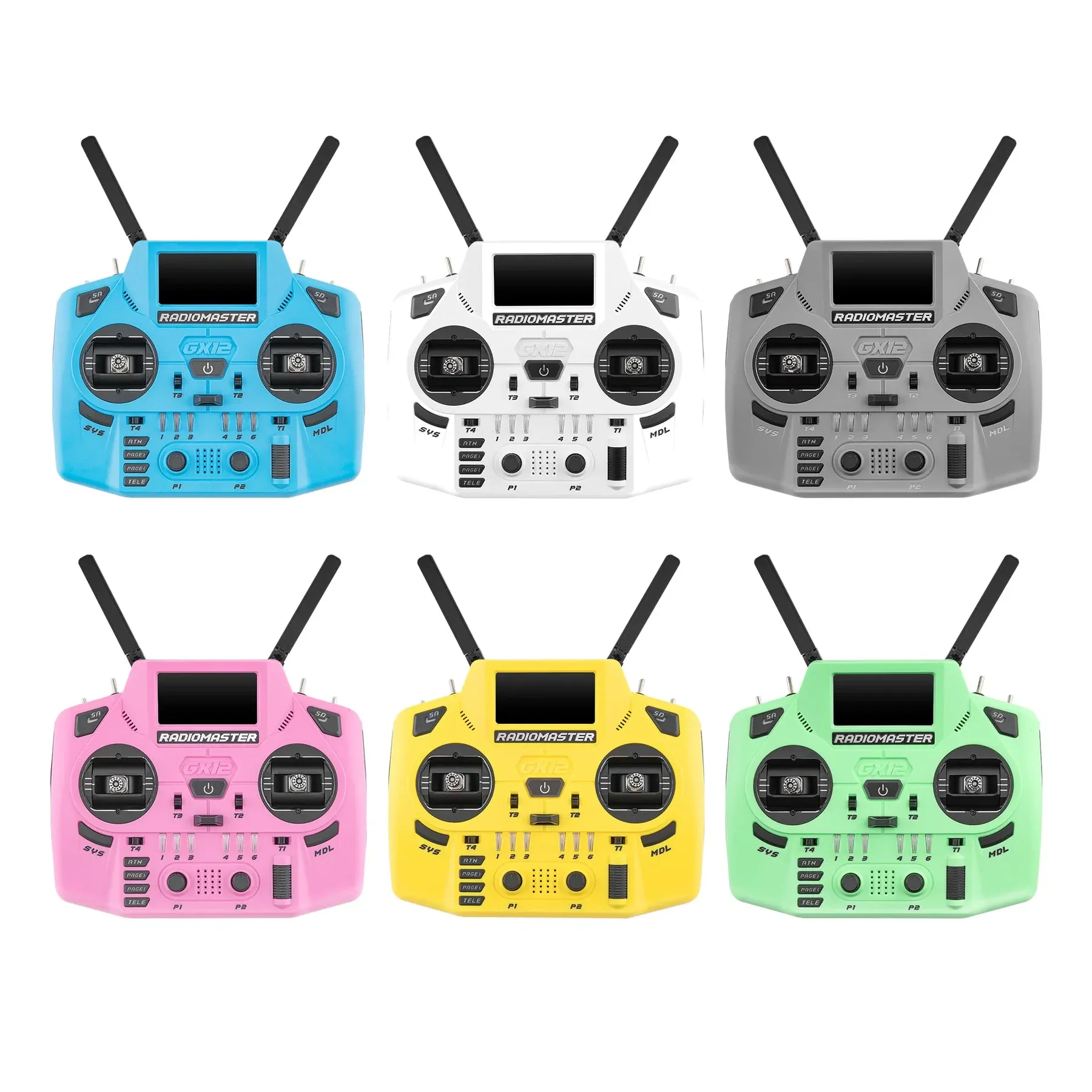 RadioMaster GX12 Dual-Band Crush Radio Controller (M2, ELRS 2.4GHz)
