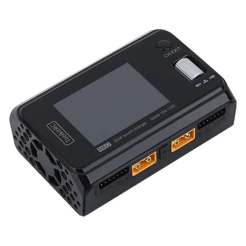 ToolkitRC M6D 500W 15A DC Dual-Channel Smart Charger/Discharger