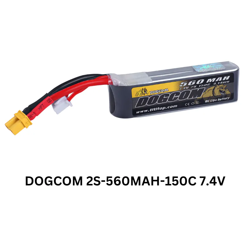 DOGCOM 2S 560mAh 150C 7.4V LIPO BATTERY XT30