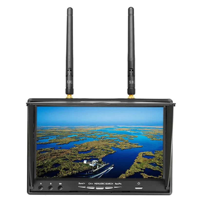 Eachine 5802D 7" 5.8GHz 40CH FPV Monitor with DVR