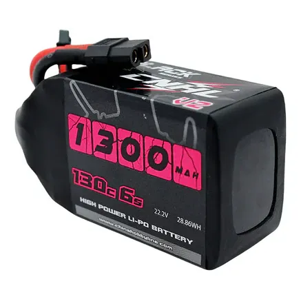 CNHL Black Series V2.0 1300mAh 22.2V 6S 130C Lipo Battery