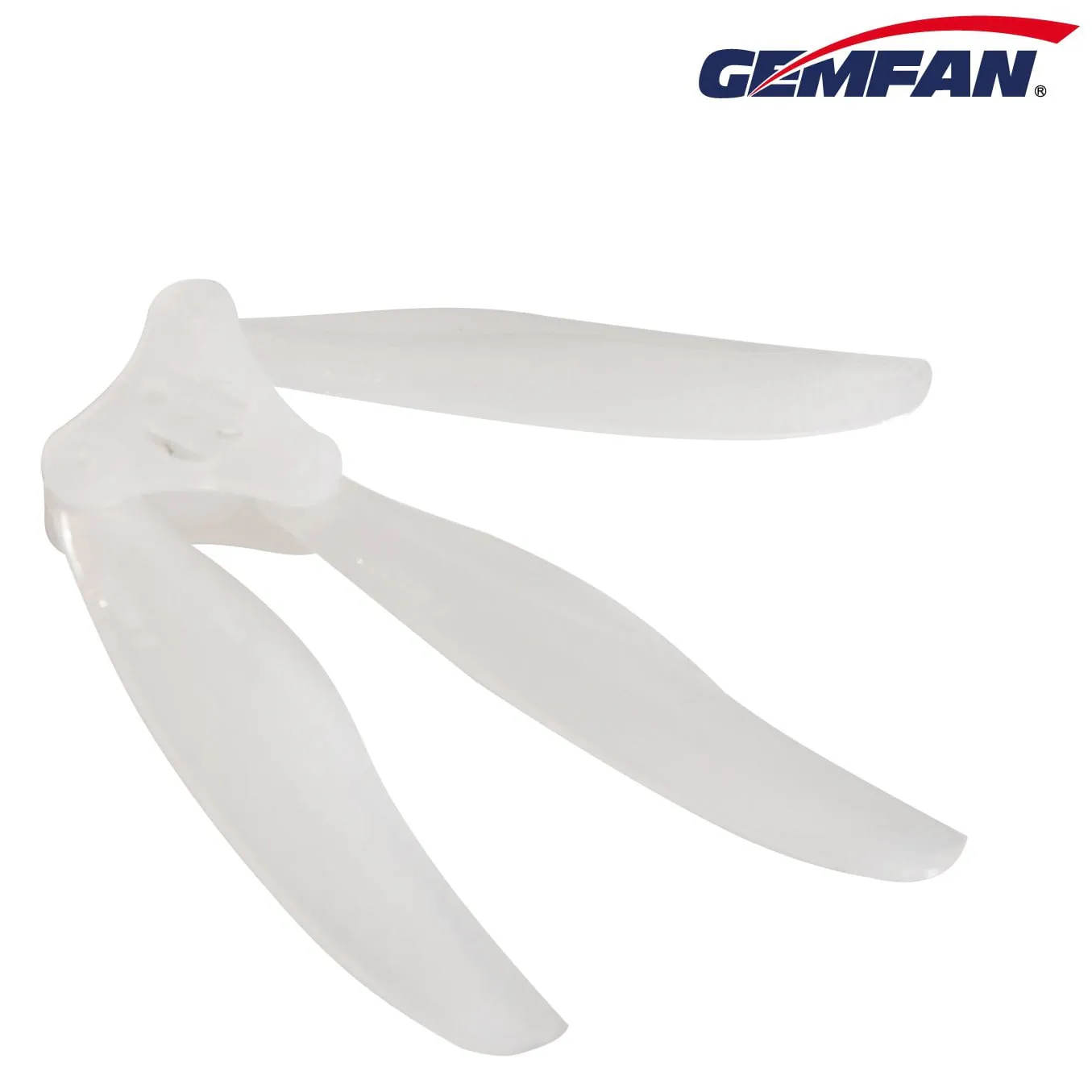 Gemfan Floppy Proppy F4019 3-Blade Propeller (Set of 4 — 2CW+2CCW) — Color: Milk White