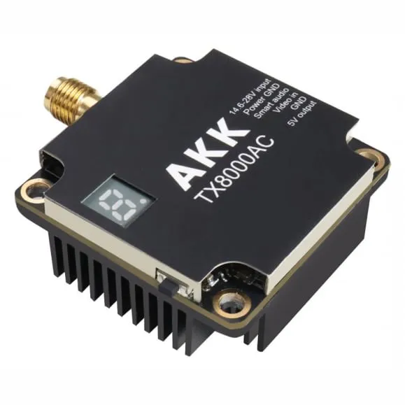 AKK TX8000AC 8W Ultra Long Range 4.9G–6G VTX