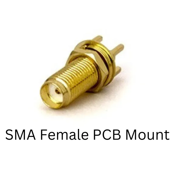 SMA Female Straight Long Connector for PCB Mount