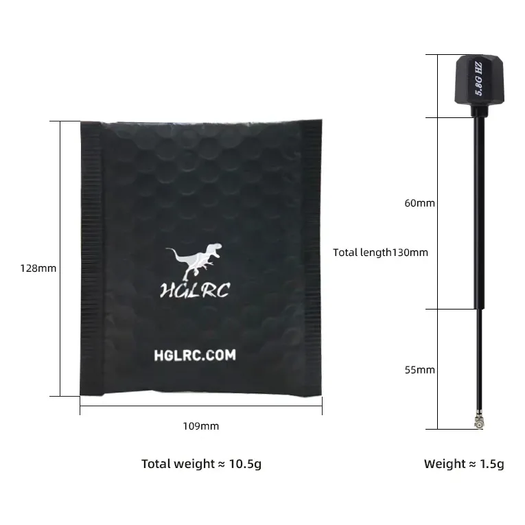 HGLRC Mini Hammer Antenna V2 5.8GHz (IPEX)