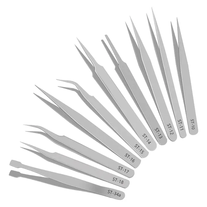 SEQURE High-Precision Anti-Static Tweezers Set