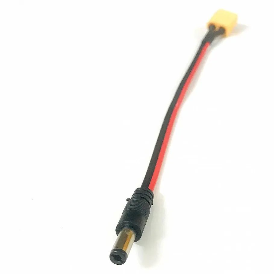 XT60 Male to 5.5mm DC Jack Male Cable, 15cm