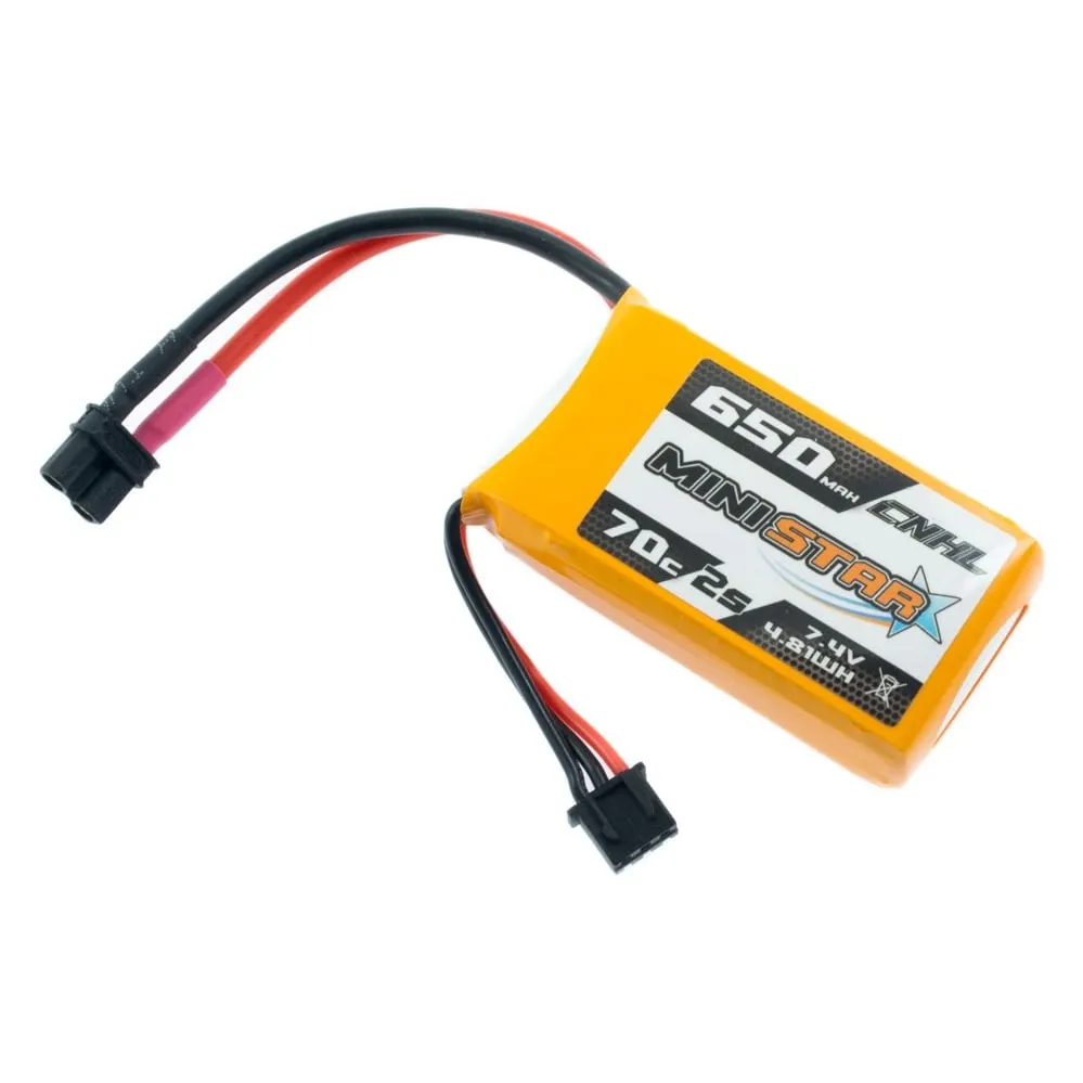 CNHL MiniStar 650mAh 2S 7.4V 70C LiPo Battery (XT30U)