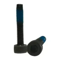 M3 Socket Head Cap Screws with Blue Threadlocker, Black (Pack of 10)