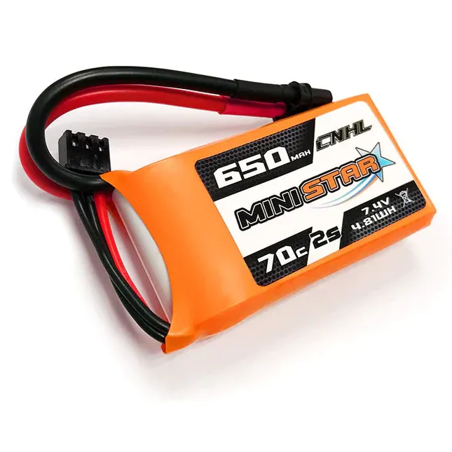 CNHL MiniStar 650mAh 2S 7.4V 70C LiPo Battery (XT30U)