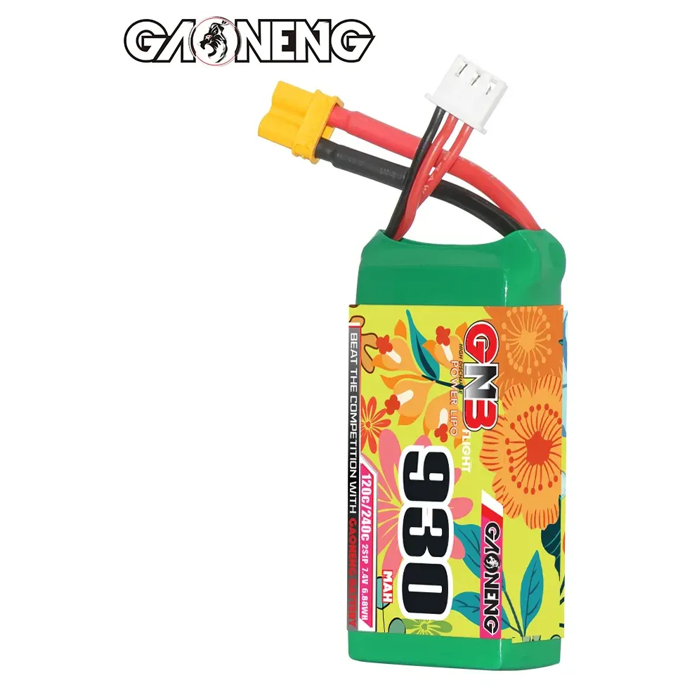 GAONENG GNB 930mAh 2S 7.4V 120C XT30 LiPo Battery