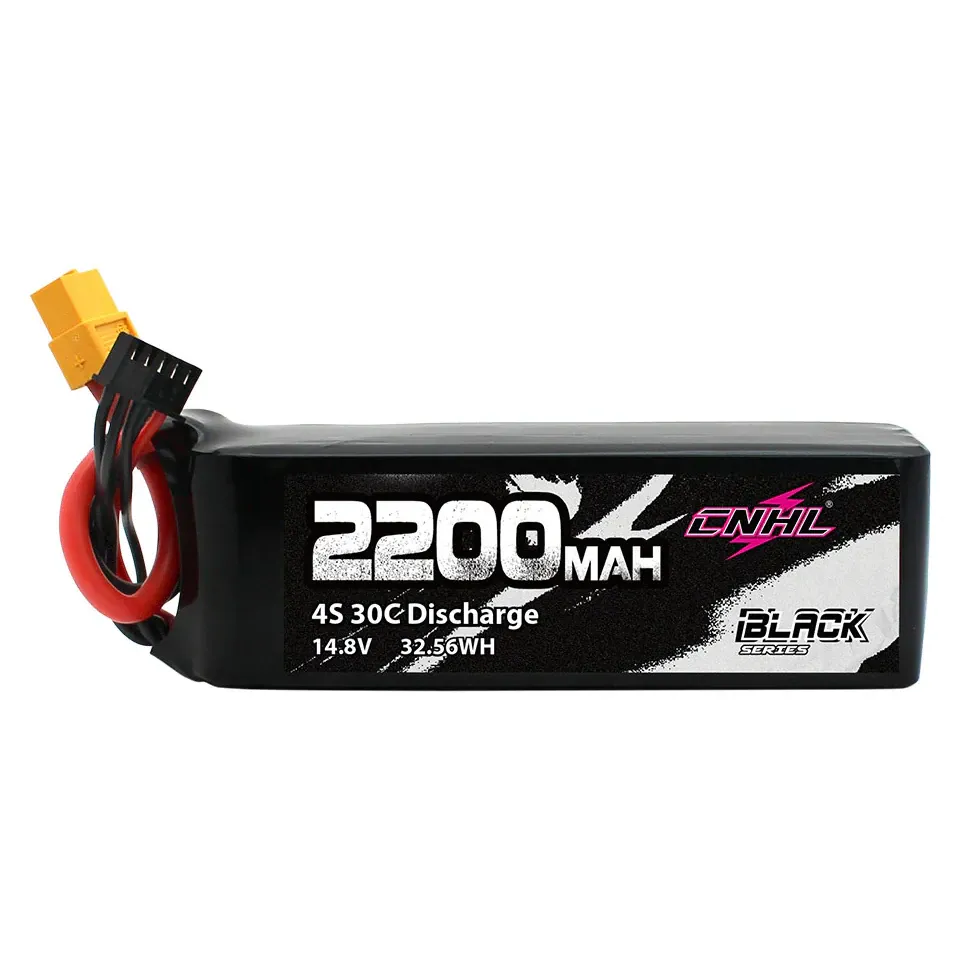 CNHL Black Series 2200mAh 4S 14.8V 30C LiPo Battery (XT60)