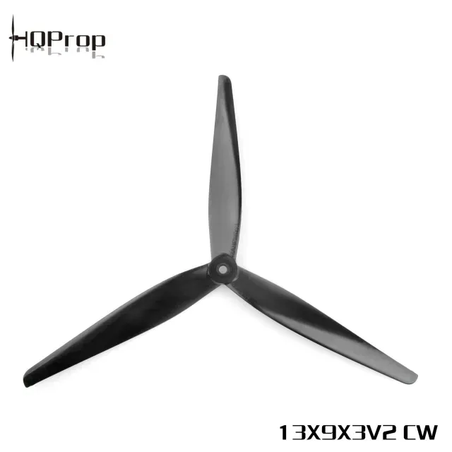 HQProp X-Class 13×9×3 V2 Propeller — Black Glass Fiber Reinforced Nylon (1CW+1CCW)