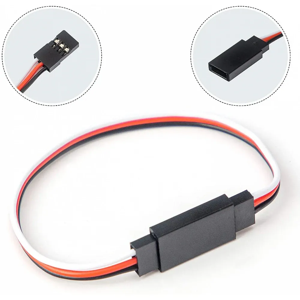 JR Male to Futaba Female Servo Extension Cable (30cm / 100cm)