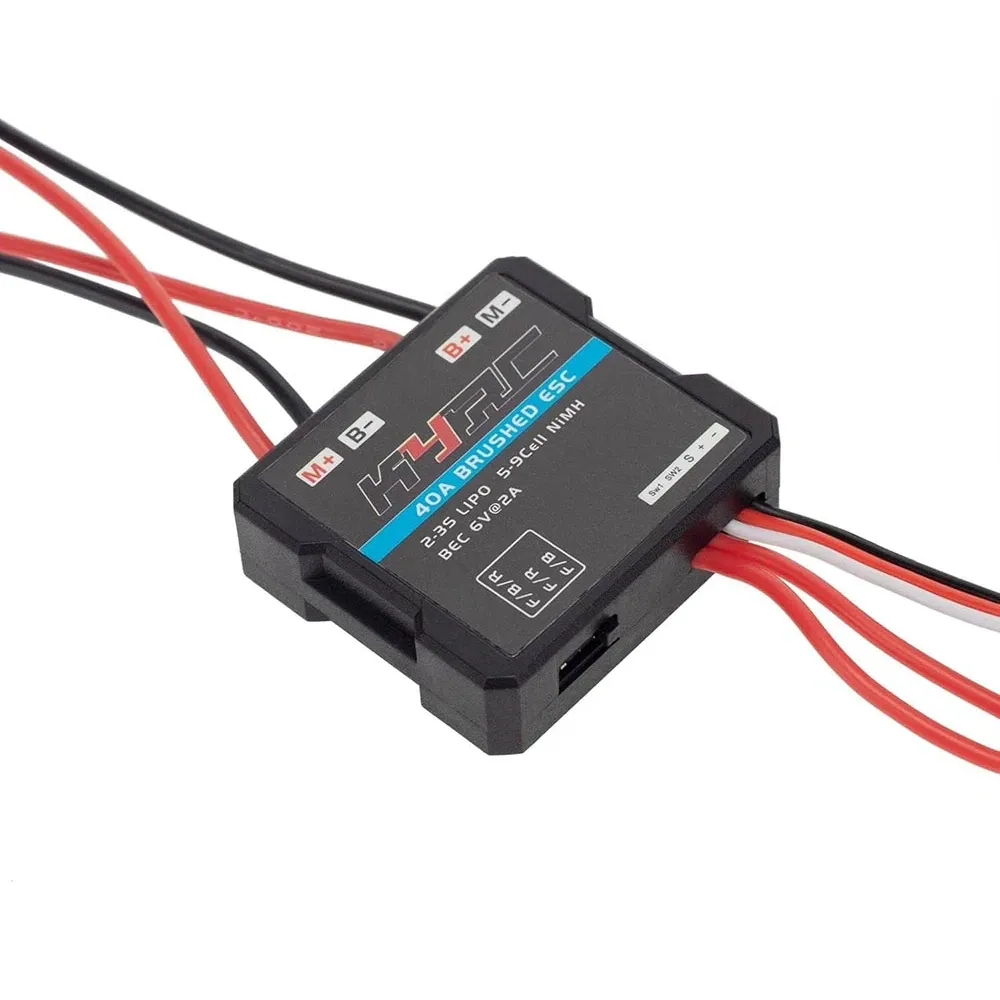 ReadyToSky Two-Way 40A Brushed ESC with 6V/3A BEC for 1/16–1/18 RC Cars
