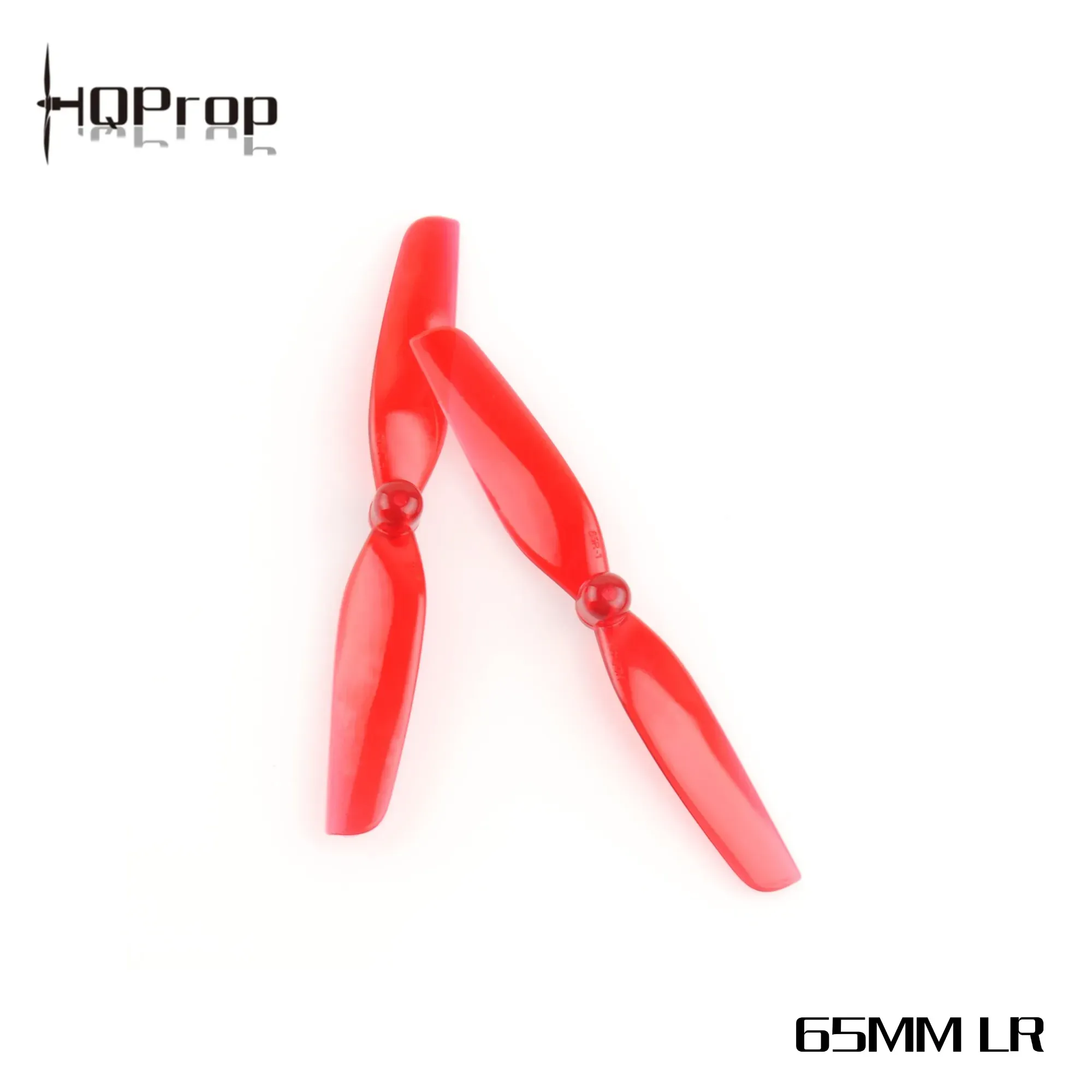 HQProp Micro 65mm 5-Blade Propeller (Poly Carbonate, 1.5mm Shaft) (5CW+5CCW) — Color: Red
