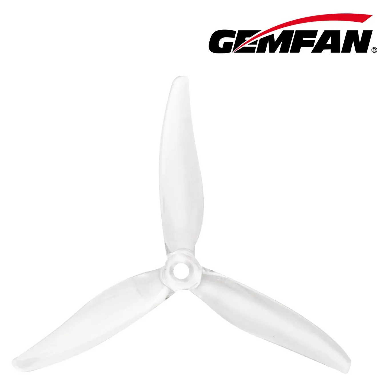 Gemfan Hurricane MCK ReV3 51366-3 Tri-Blade Propeller (Set of 4) — Color: Light Speed Clear