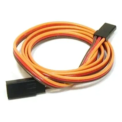 SafeConnect Flat 26AWG JR Servo Extension Lead (10-60cm)