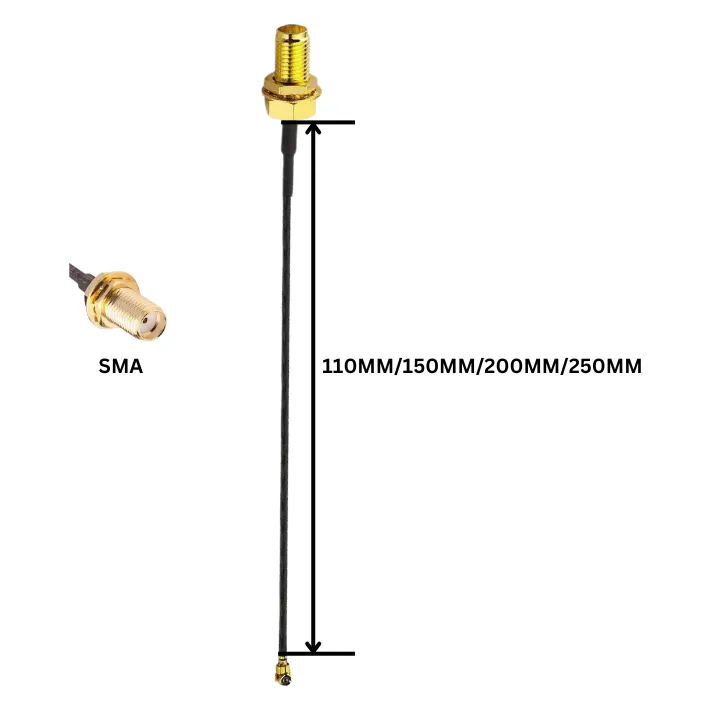 TrueRC U.FL to SMA Pigtail RG178