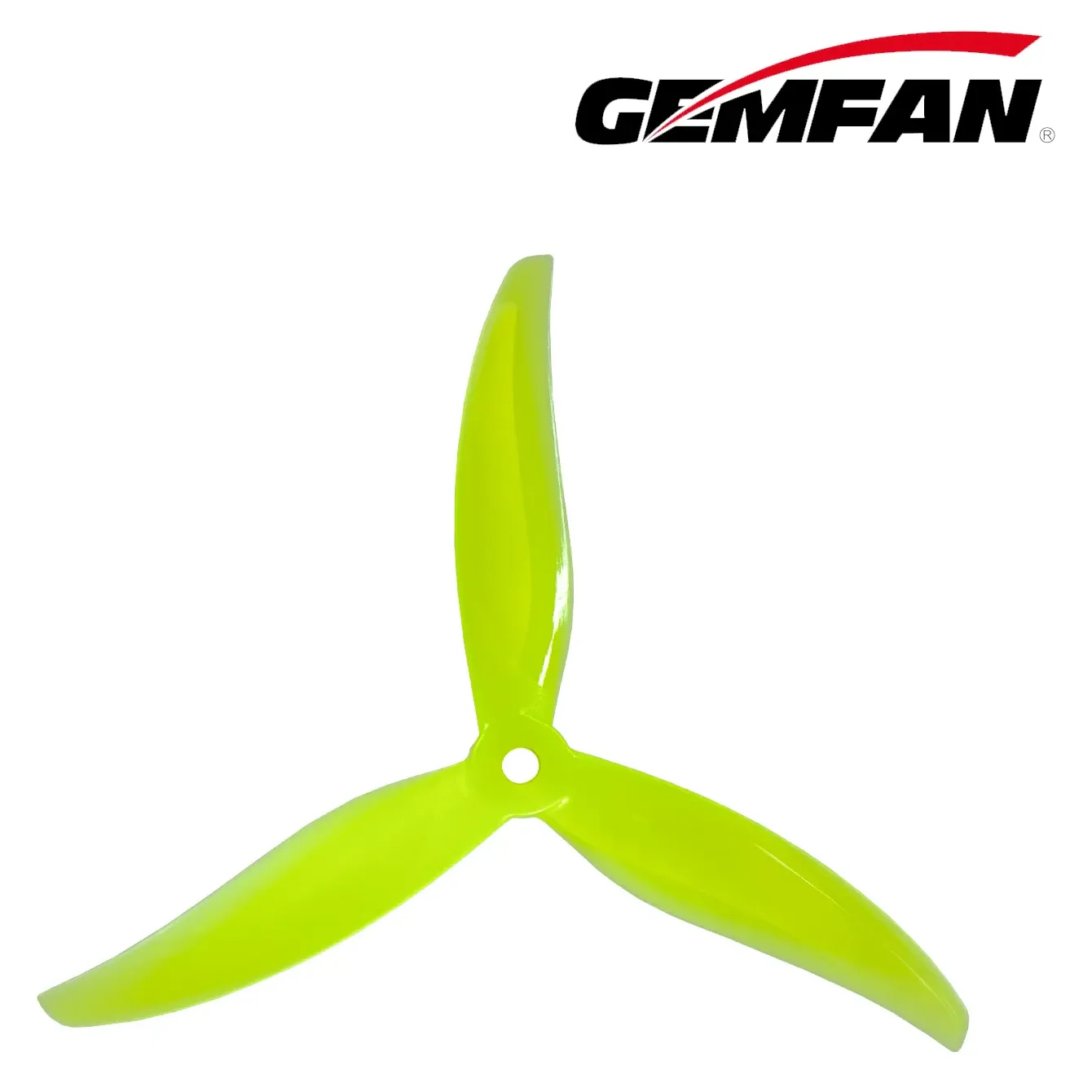 Gemfan Proxy 5127.5 3-Blade Propeller (Set of 4) — Color: Neon Yellow