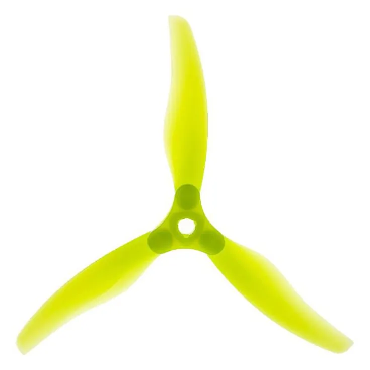 Gemfan Floppy Proppy F6030 3-Blade Propeller (Set of 4 — 2CW+2CCW) — Color: Clear Yellow