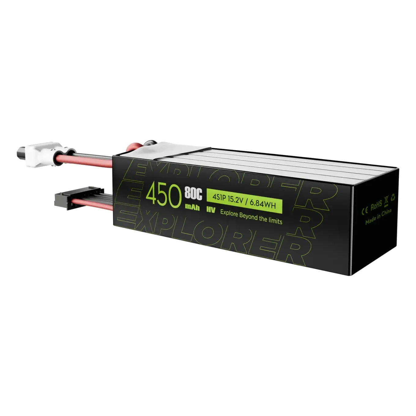 Flywoo Explorer 450mAh LiHV 4S 80C Battery XT30 (2PCS)