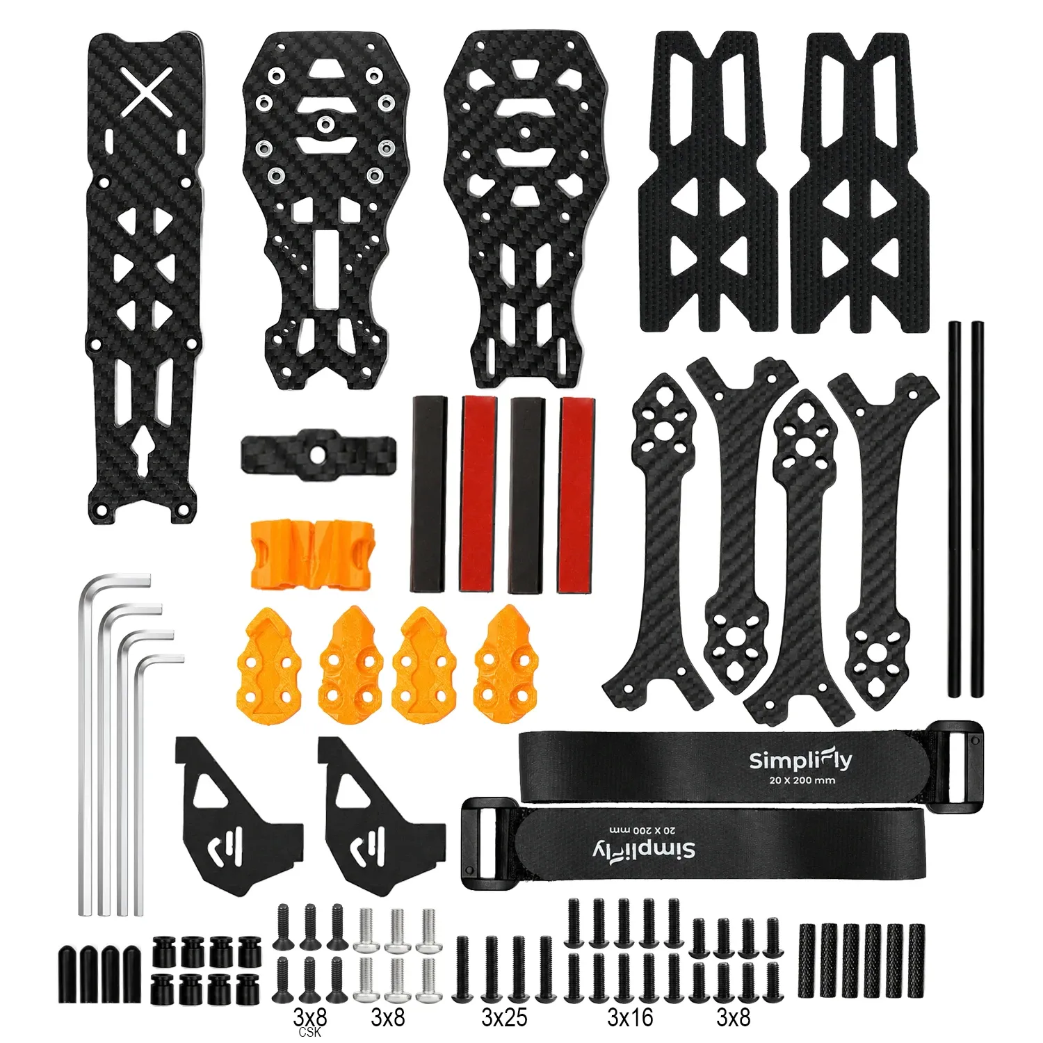 Simplifly MK5 Analog 5-inch FPV Freestyle Frame