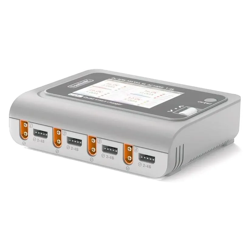 ToolkitRC Q4AC 1-4S AC 100W / DC 200W Quad Smart Charger
