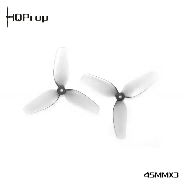 HQProp 45mm 3-Blade Whoop Propeller 1.5mm Shaft (Set of 4, 2CW+2CCW)