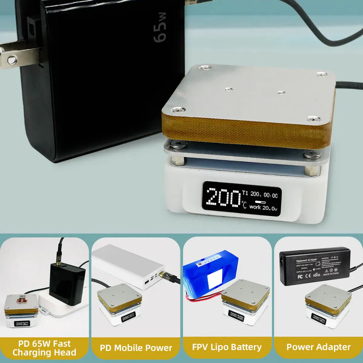 SEQURE T55 Smart Mini Adjustable Soldering Hot Plate