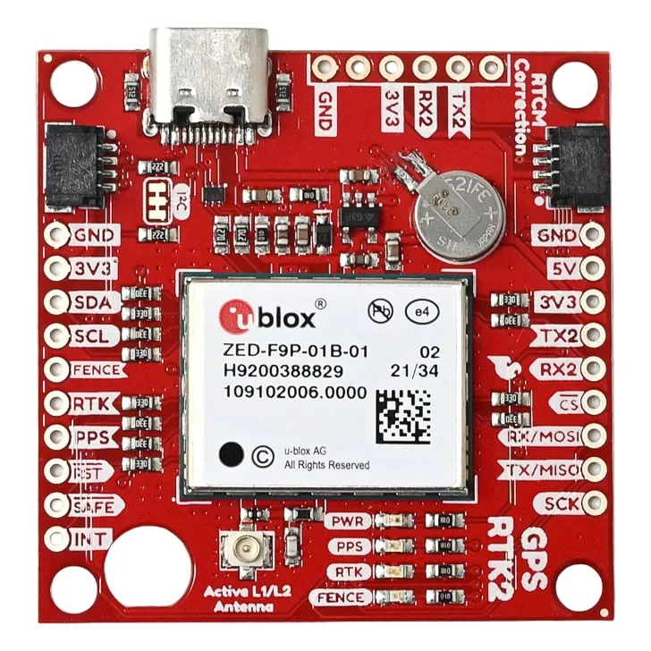 SparkFun GPS-15136 ZED-F9P GPS-RTK2 Board