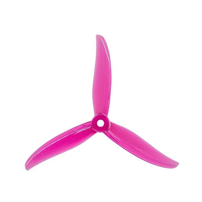 Gemfan SBANG 4934 3-Blade Propeller (Set of 4) (2 CW + 2 CCW) — Color: Pink / Direction: CW