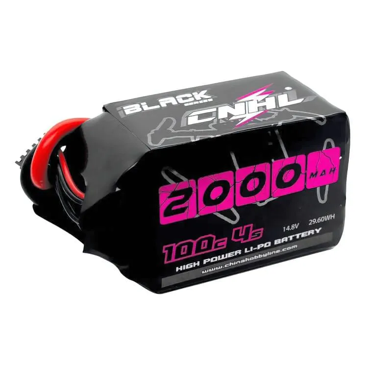 CNHL Black Series 2000mAh 4S 14.8V 100C LiPo Battery (XT60)
