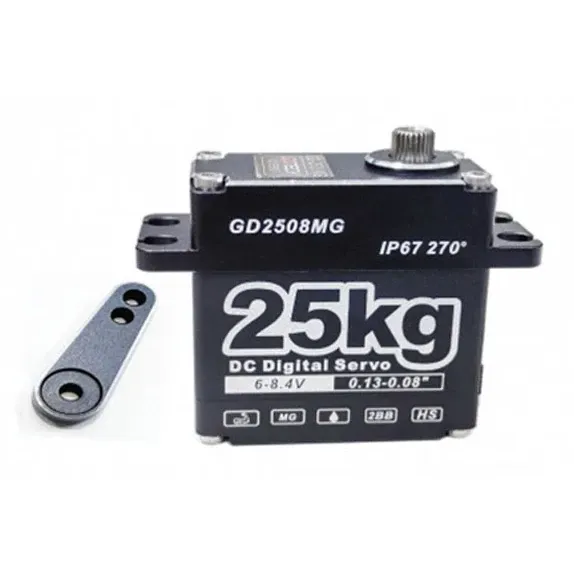 DYS Waterproof 25kg 8.4V Digital Servo, Full Metal Gear (IP67)