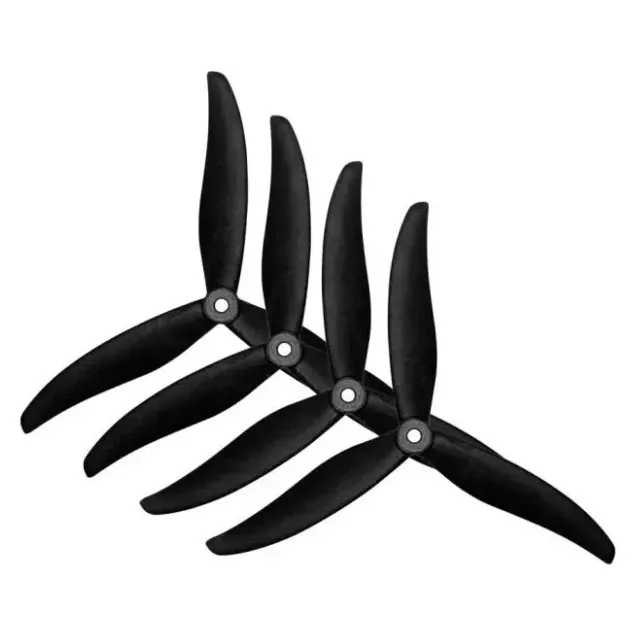 Gemfan 7037 Cinelifter 3-Blade Propeller (Set of 4 — 2CW+2CCW) Nylon Carbon