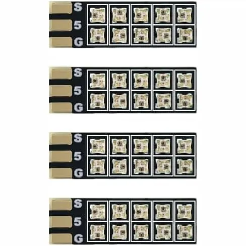 HGLRC LED LongXL 13mm RGB Strips, 5V (4 Pack)