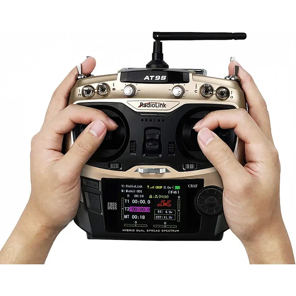 Radiolink AT9S Pro 2.4GHz 12CH Transmitter with R9DS Receiver