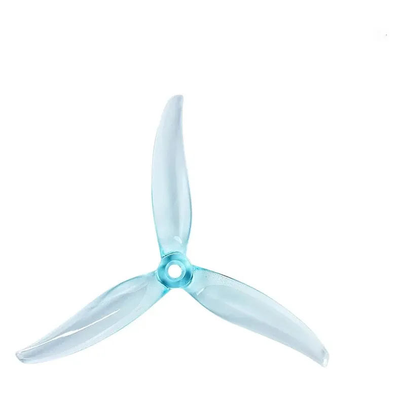Gemfan MinJae 5129.2 3-Blade Propeller (Set of 4, 2CW+2CCW) — Color: Clear Blue