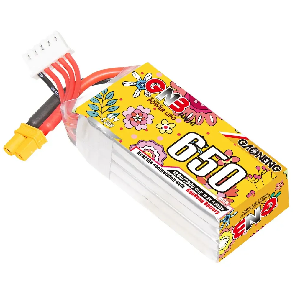 GNB LiHV 650mAh 4S 120C HV LiPo Battery (XT30)