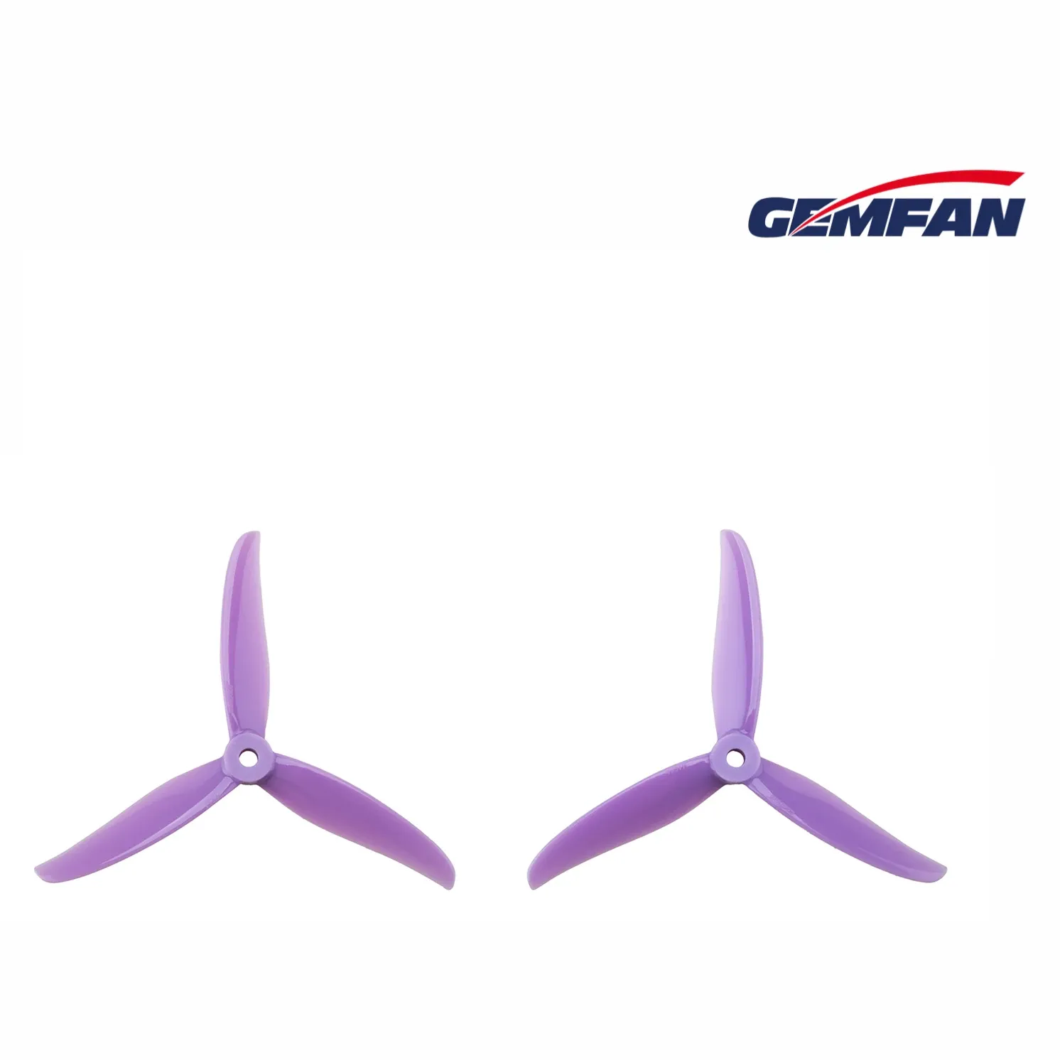 Gemfan Hurricane 4937 3-Blade Propeller (Set of 4 — 2CW+2CCW) — Color: Purple