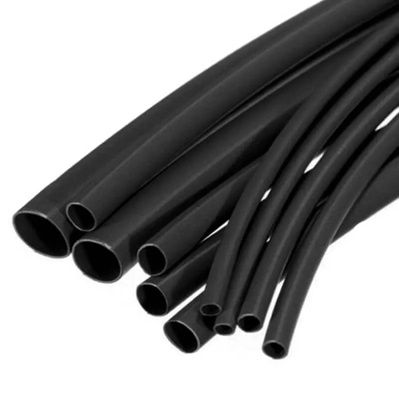 4mm Heat Shrink Sleeve — Black (1 Meter)