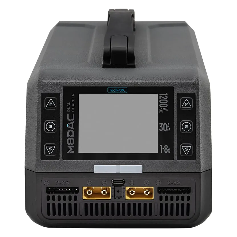 ToolkitRC M8DAC Dual 1200W 50A 1-8S Smart Battery Charger
