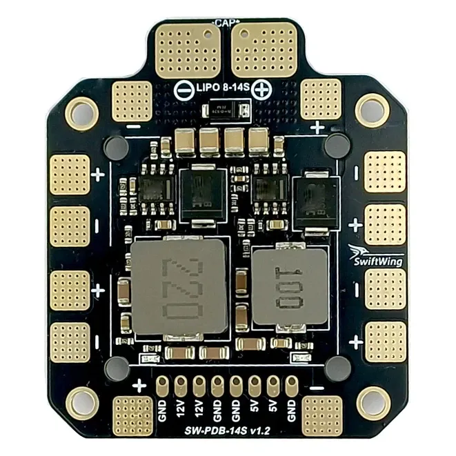 SwiftWing PDB-14S 12V/5V Buck Distribution Board