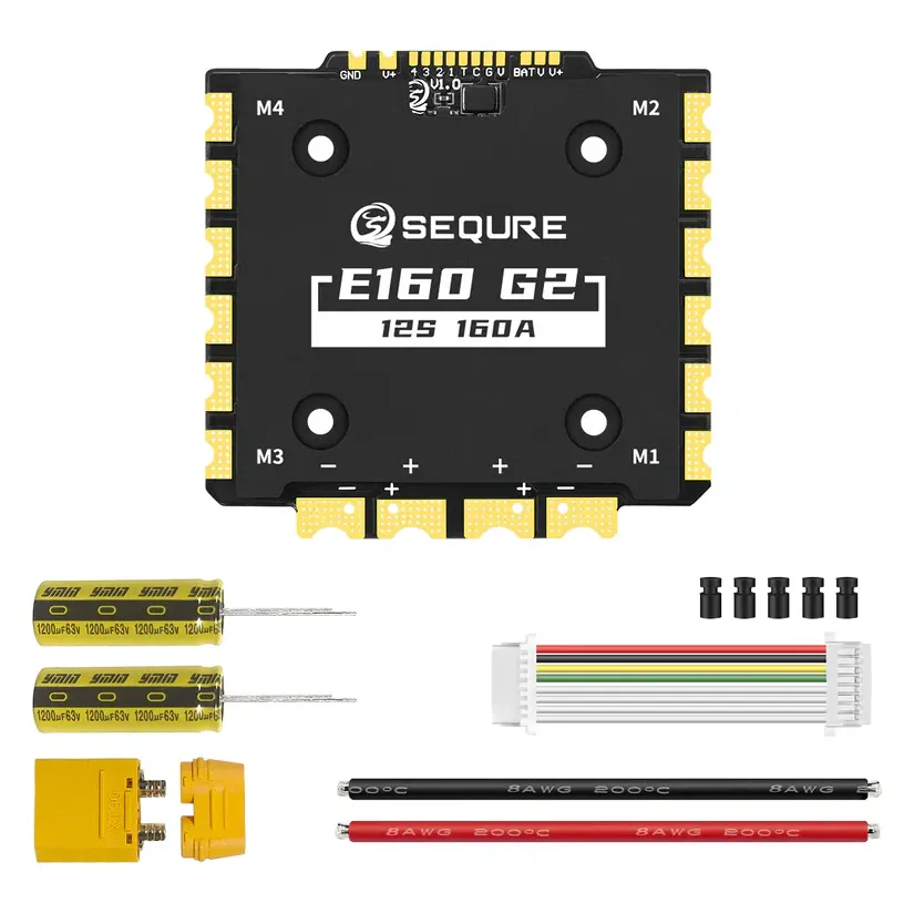 SEQURE E130/E160 G2 12S 130A/160A BLHeli_32 ESC