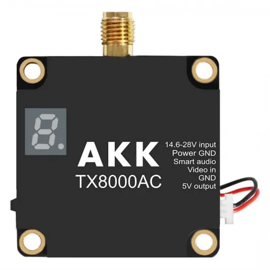 AKK TX8000AC 8W Ultra Long Range 4.9G–6G VTX
